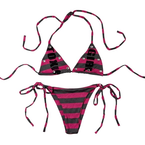 Other - handmade stripe bikini set